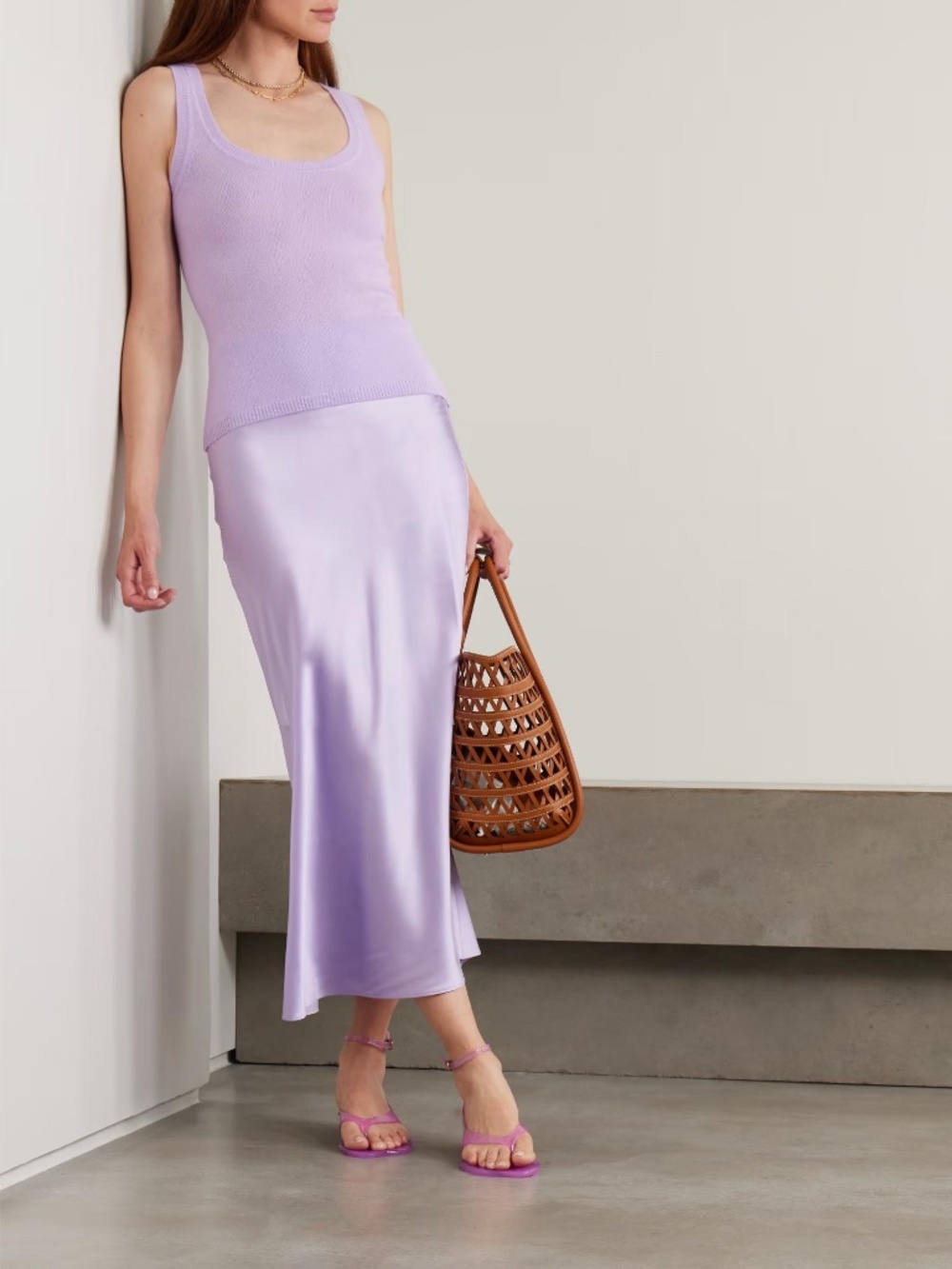 Veronica Beard Clover Silk Satin Midi Slip Skirt NWT - Picture 11 of 14